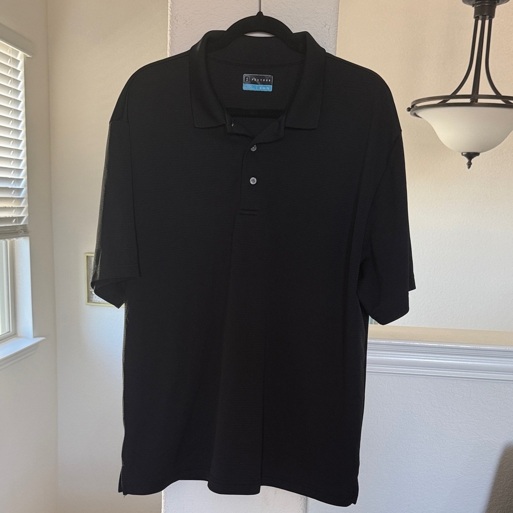 PGA Tour Black Polo Shirt
